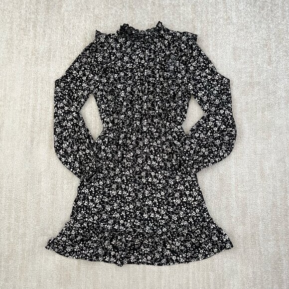 Inspired Hearts Boho Floral Ruffle Long Sleeve Summer Dress M - Picture 1 of 10